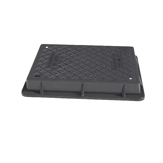 High Loading D400 Cast Iron Drain Cover Heavy Duty Cast Iron 600mm Rectangular Manhole Cover