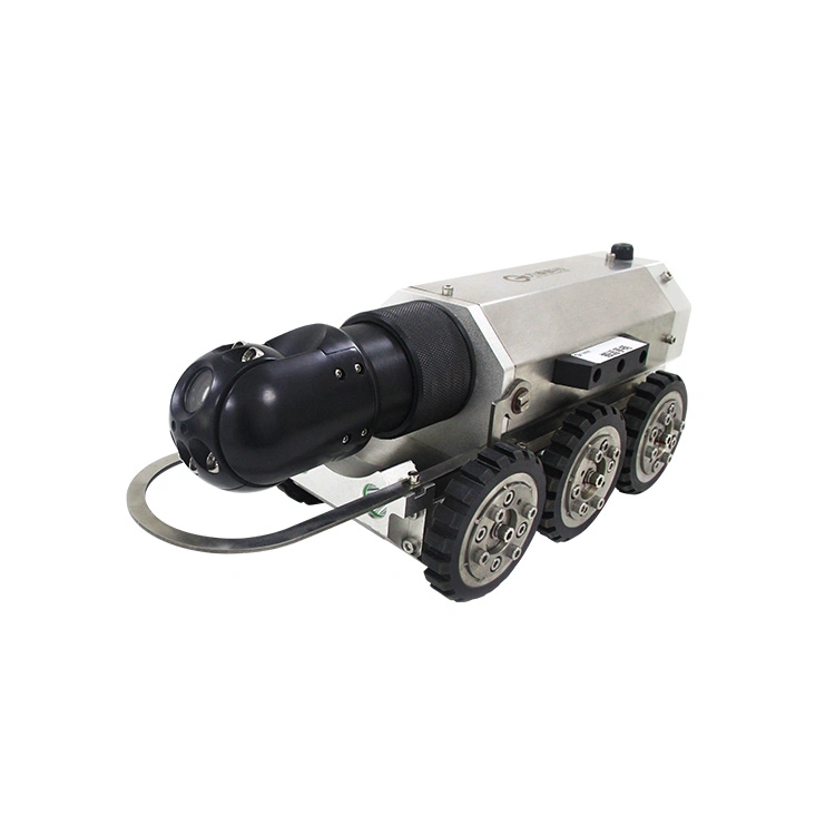 360 Degree Rotate Industrial Sewer Pipe Inspection Crawler Robot Camera for 230~3000mm Pipeline