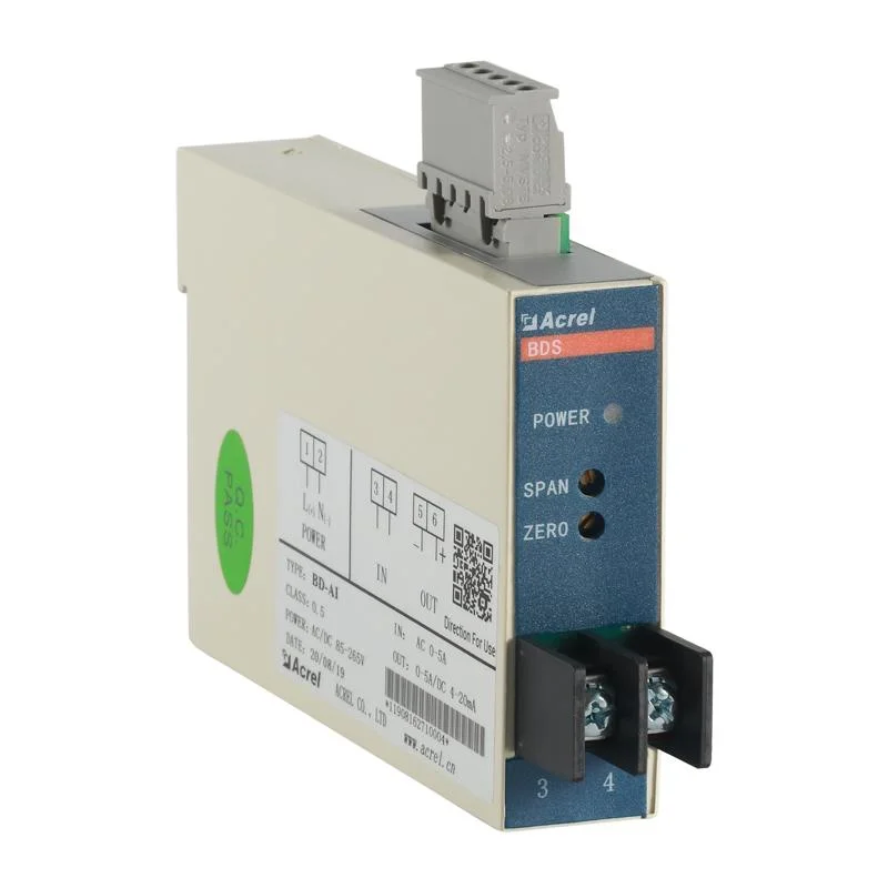 Acrel Bd-AV Single Phase Current and Three-Way Output Current Transducer Fix to Cubicle with Bolt AC 1/5A Input Current with 4-20mA Output, Power AC/DC85--270V