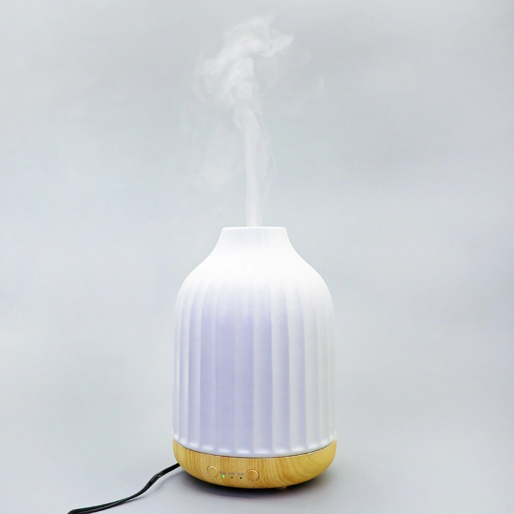 Humidificador de aire con diseño de búho cerámico con galvanoplastia (oro)