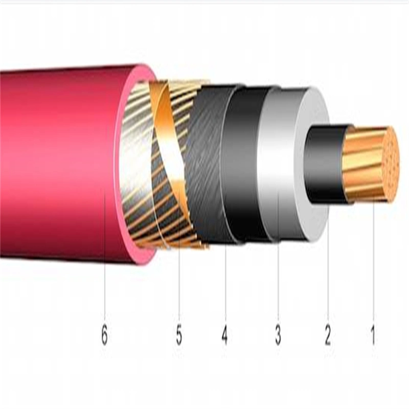 12/20kV Cu/XLPE/CTS/PVC/Awa/PVC 240 300 400 500 630 pies cuadrados mm simple Cable principal