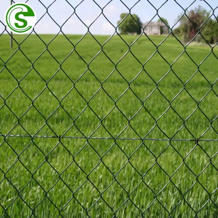 Factory Price Diamond Wire Mesh PVC Coated Chain Link Fence for Garden