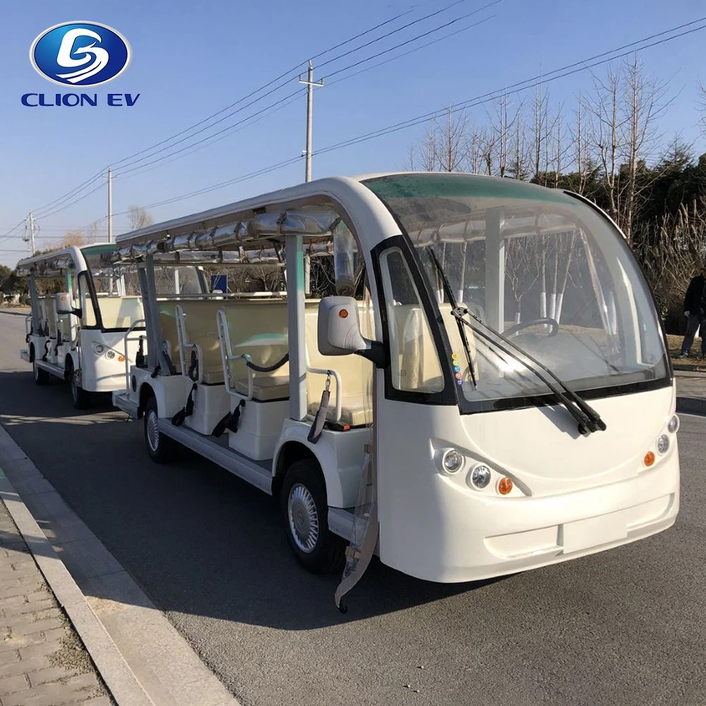 China OEM Scenic Spot Electric Low Speed Sightseeing Vehicle Bus