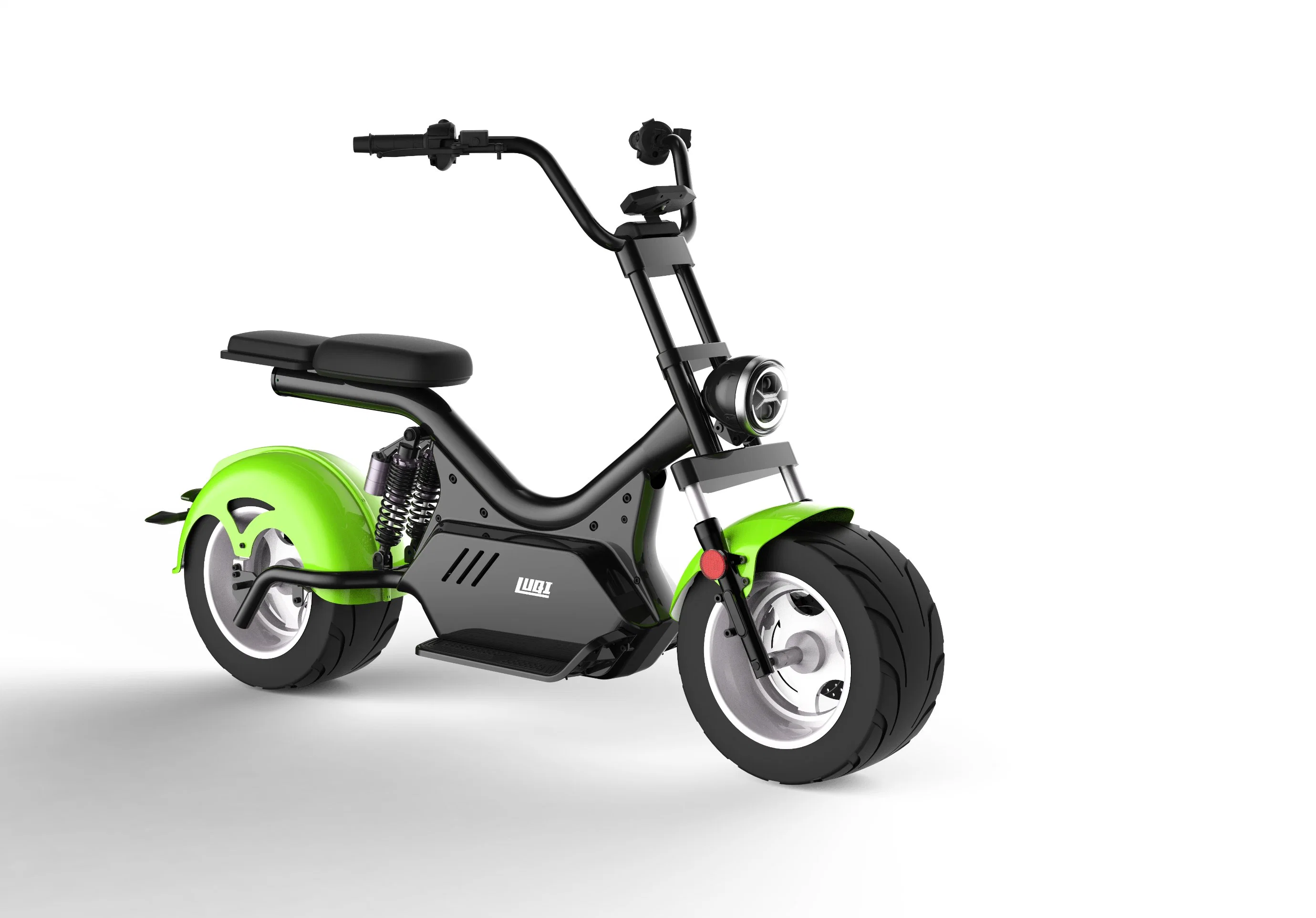 Luqi Factory Price Removable Battery Fat Tire Electric Scooter Adult