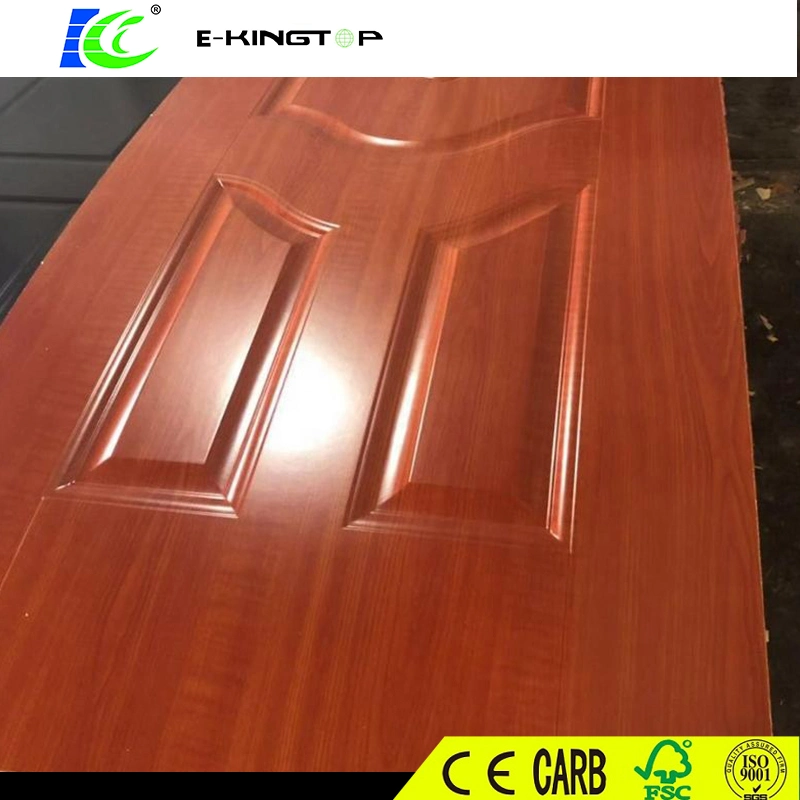 Chinese Suppliers Natural Wood Veneers Oak /Black Walnut Molded HDF Door Skin From Linyi