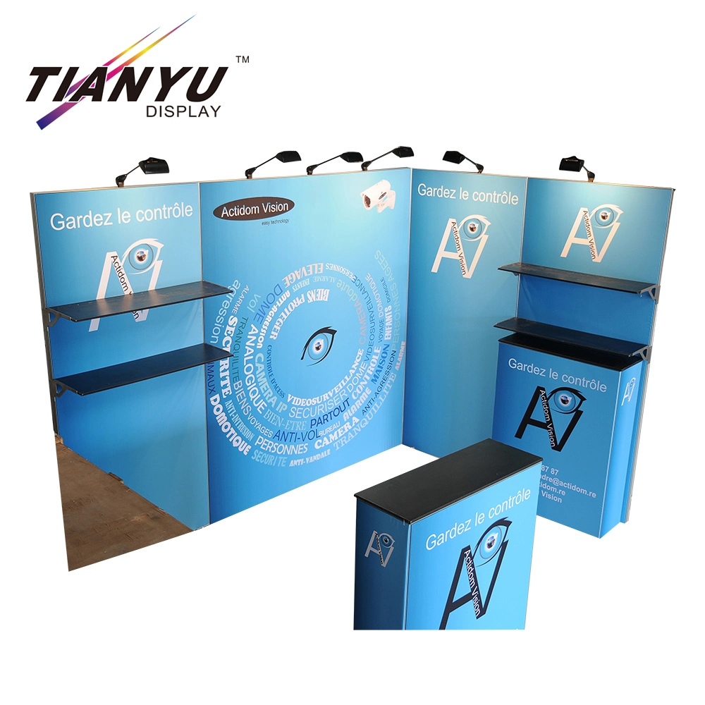 Tension d'usine de Chine en gros tissu Trade Show Exposition pliable