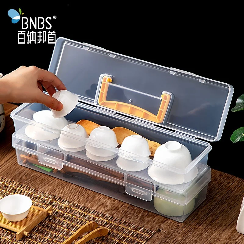 Plastic Storage Box Tea Set Organizer Kitchen Storage Accessories