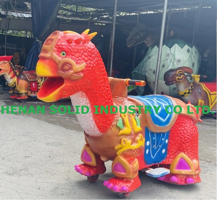 Dinosaur Rides Theme Park/Shopping Mall Triceratops passeio em Dinosaur