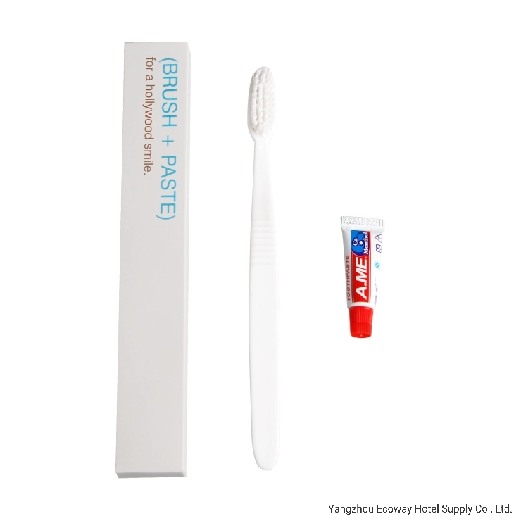Wholesale/Supplier Mini Hotel Toothpaste and White Toothbrush Kit