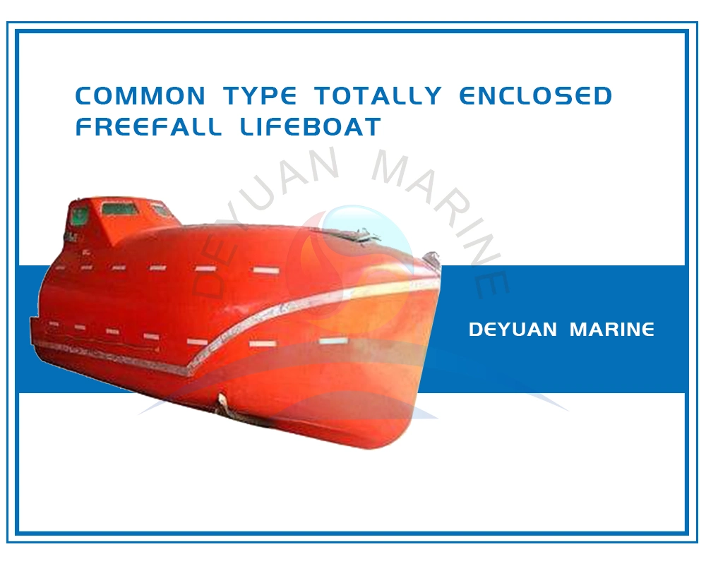 Marine Lifesaving Equipment FRP Solas Totally Enclosed Free Fall Lifeboat