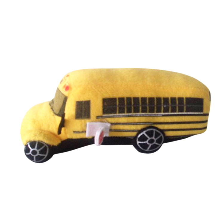 Intellectually Beneficial Baby Toy Wholesale/Supplier Custom Plush Stuffed Cartoon School Bus Toy