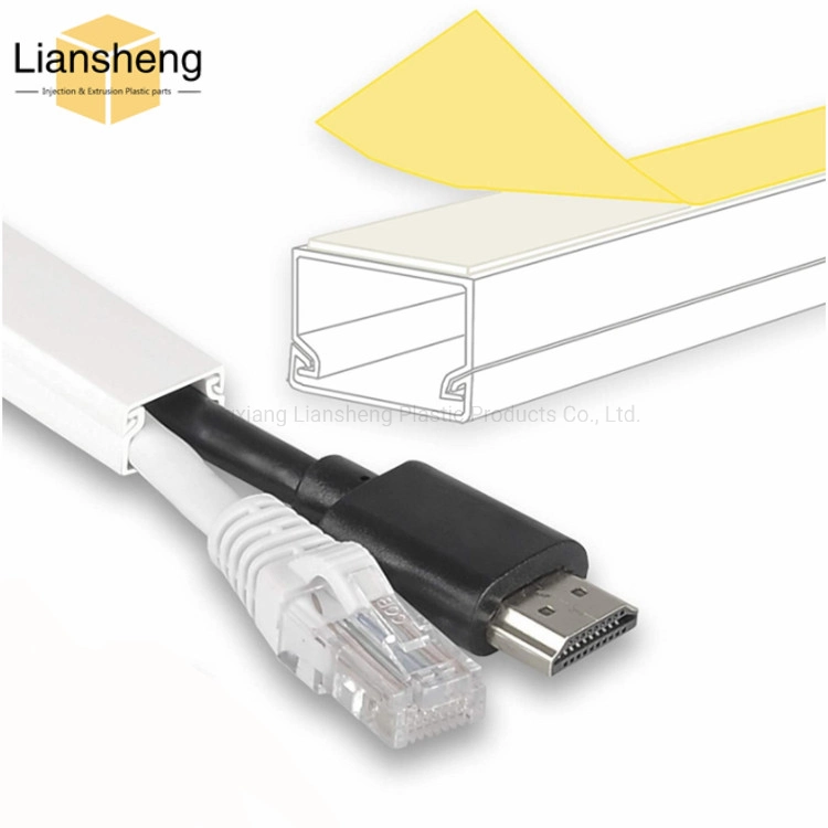 Perfil de extrusión de plástico Fire-Resistant conducto conducto de plástico de PVC Cableado Cable Piso Trunking