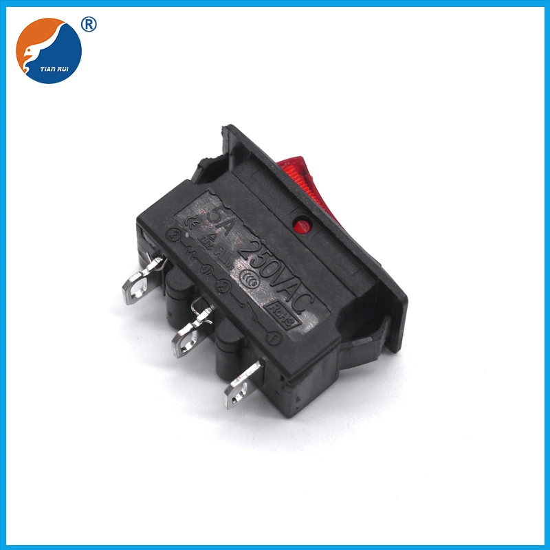 2 3 4 6 Pin Lluminated Boat Shape Rocket Rocker Switch