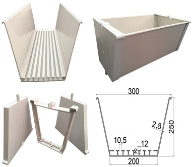 NFT Hydroponics Construcción de material de crecimiento en el sistema de NFT Hydroponics