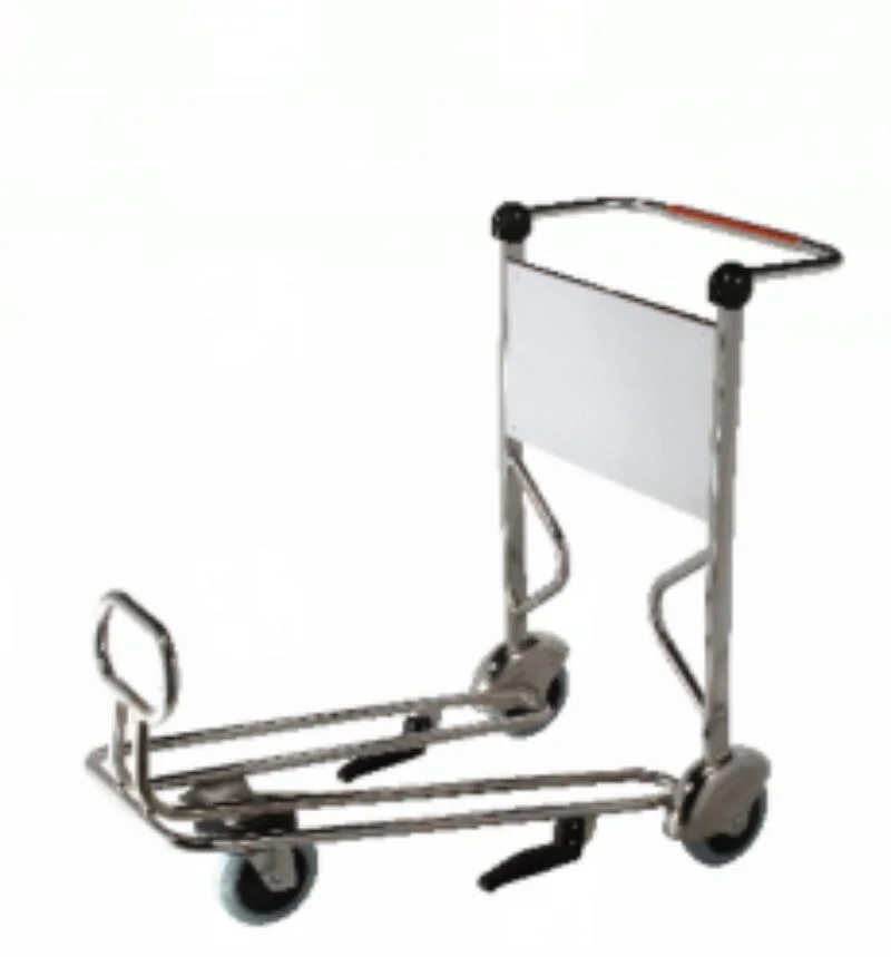 Good Quality Airport Luggage Carts, Carry Luggage, Luggage Cart Silver Gold Steel