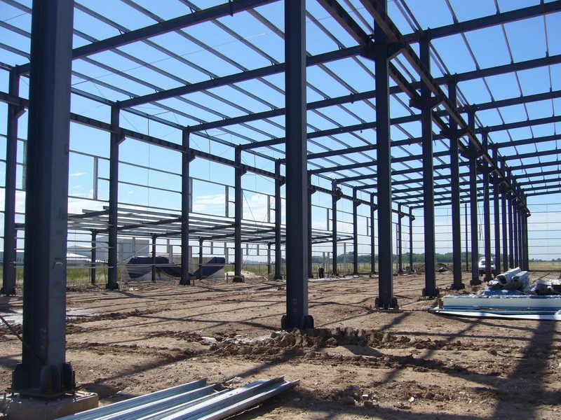 Prefabricated Steel Structures Open Wall Industrial Construction Buildings