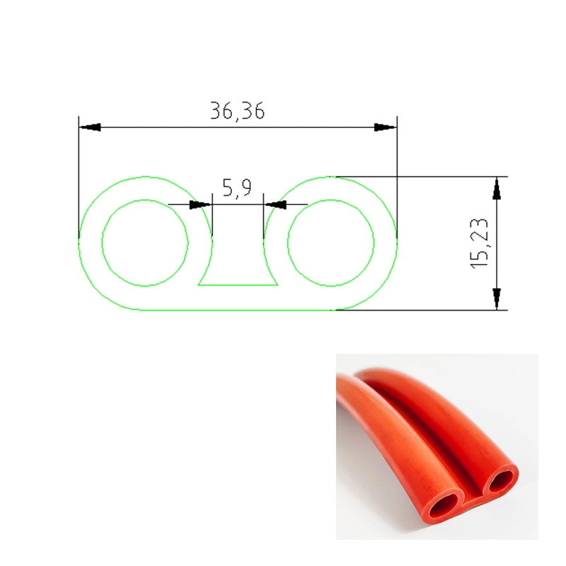 Strip Stainless Steel Large Pot Tank Edge Trim Extrusion Heat Resistant Silicone Rubber Seal Strip