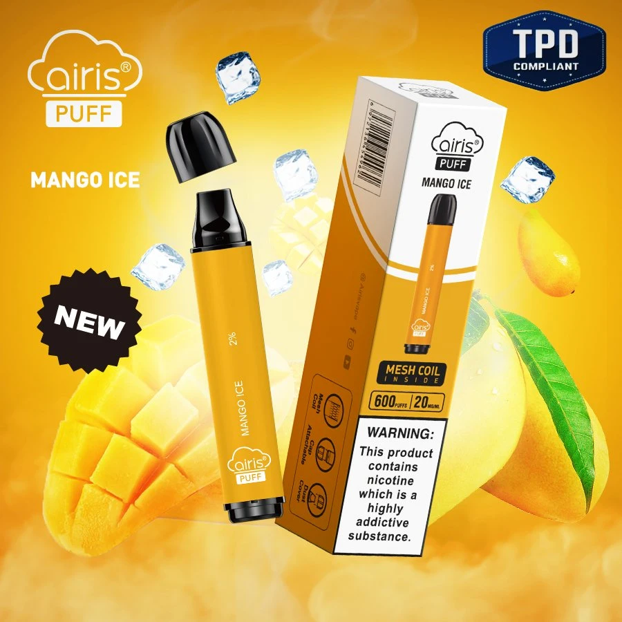 2023 Trends 600 أطواق Vape القلم Tpd وافق Ecig Vape قلم