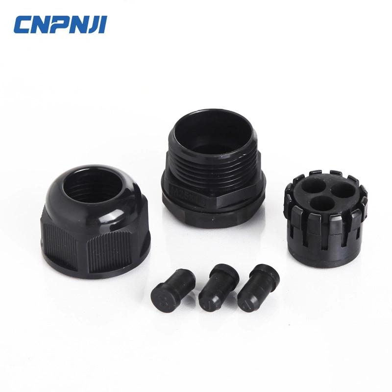 Cnpnji Hot Sale fixação M12A-H3-2.6 Multihole em nylon IP68 Junta do cabo