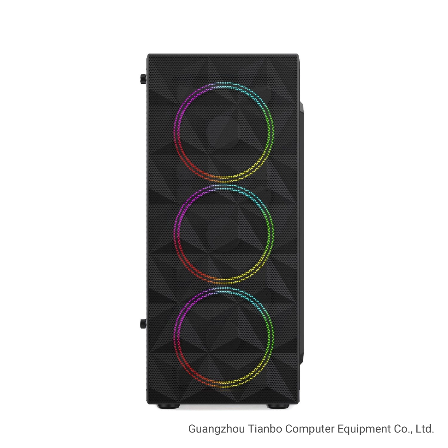 Suporte vertical para caixa de computador com caixa de PC VGA para jogos de 300 mm Ventoinhas RGB finas