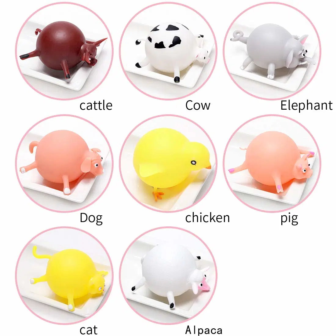 Squishy TPR Animal Shaped Balloons Squishies Anti Stress Ball Relief Toys for Kids