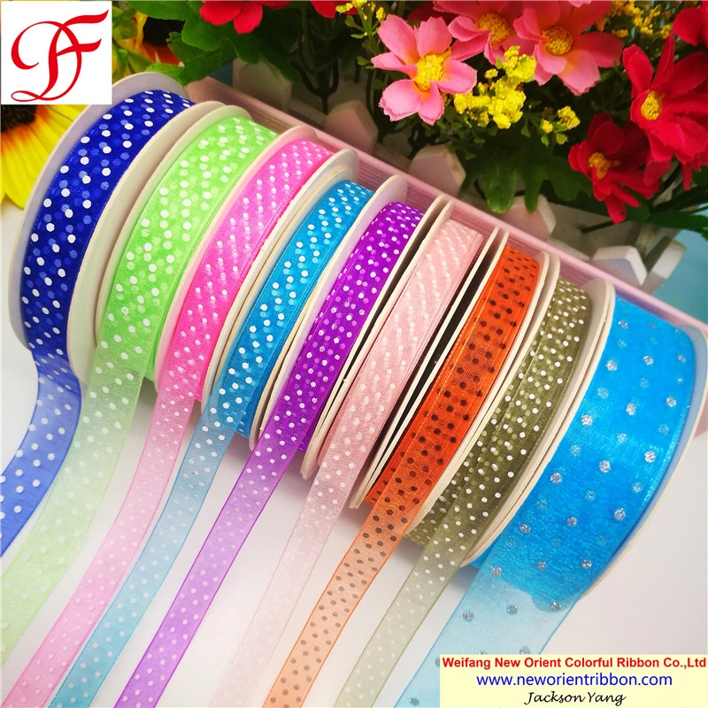 Factory Wholesale/Supplier Customized OEM Printed Organza Ribbon for Bows/Decoration/Wrapping/Gifts Packing