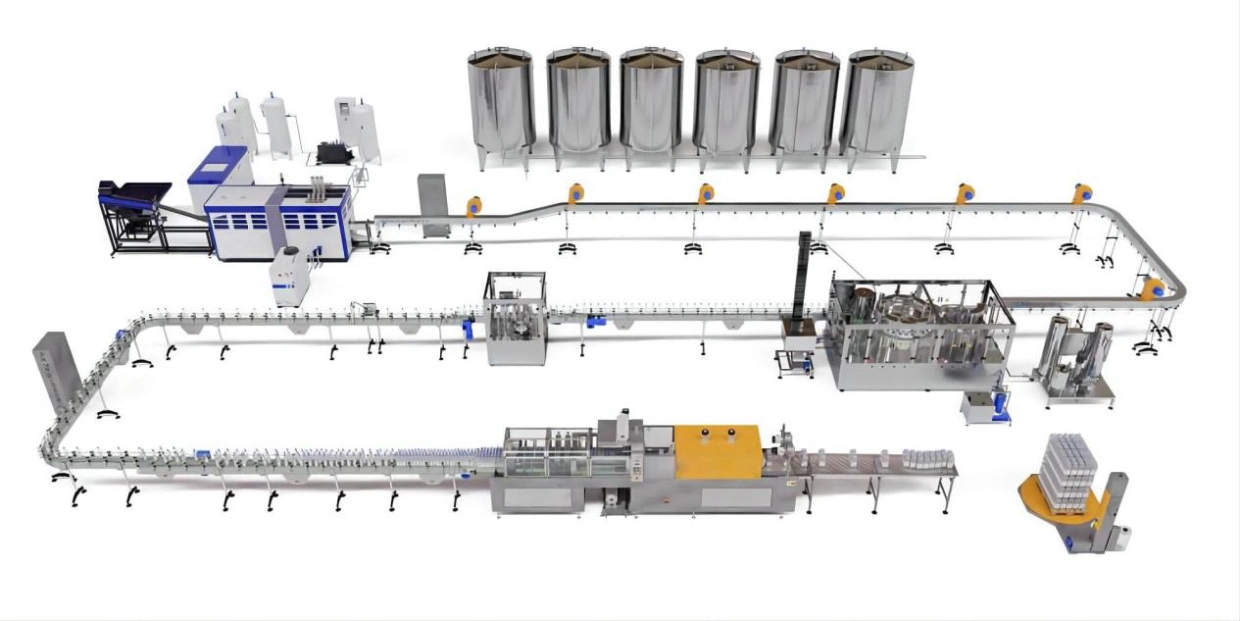 Frasco de plástico totalmente automático Preço de fábrica de enchimento de água Água Mineral de Plantas/garrafa de plástico de máquina de enchimento de água