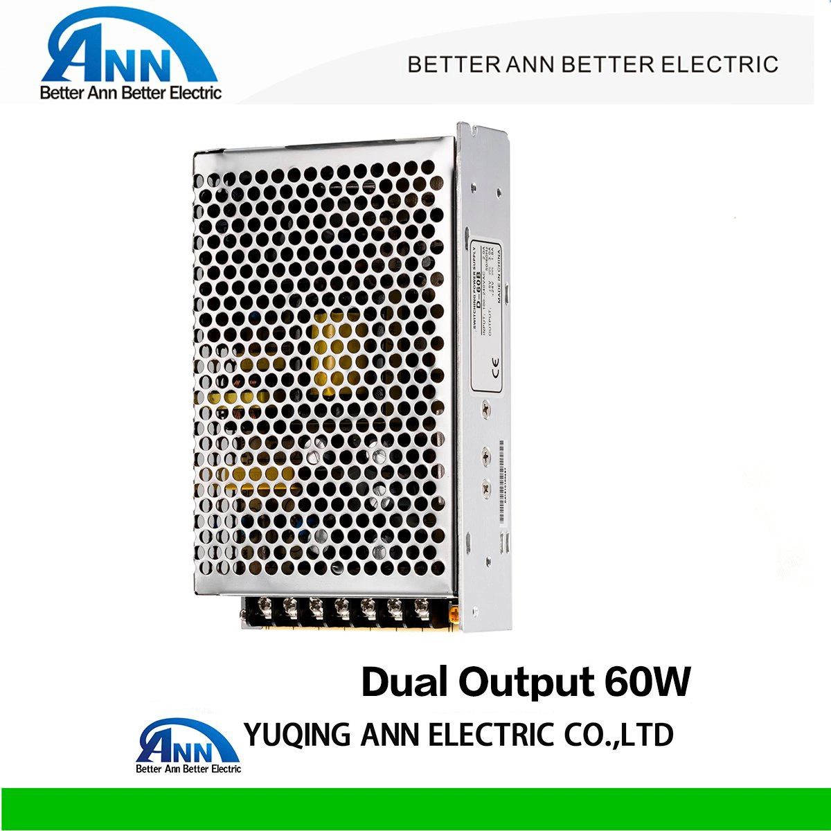 D-60W Dual Output AC/DC Switching Power Supply, LED Power Supply