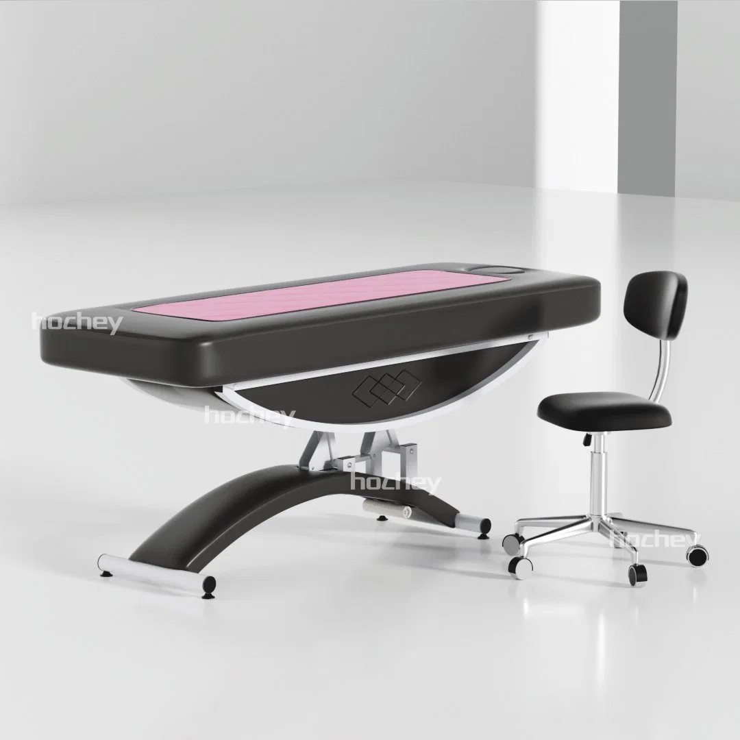 Lit de massage SPA Hochey Salon de beauté Table lit électrique multifonction avec 3 moteurs