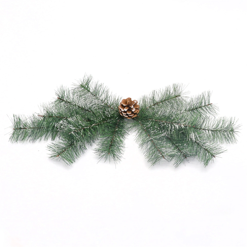 Christmas Hot Sale Pine Needle Door Hanging Festive Decoration Upside Down Artificial Flower Branches