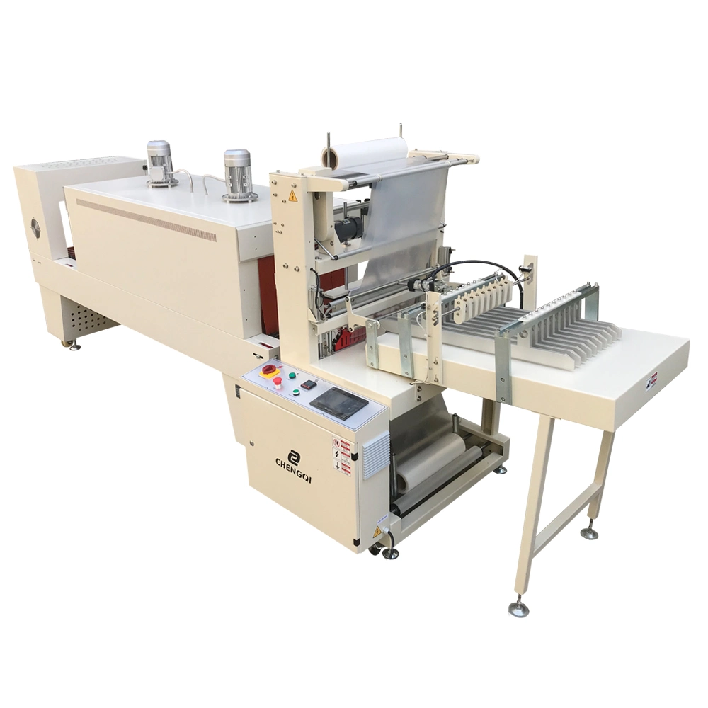 Auto PE PVC Tape Machine Hot Heat Shrink Wrapping Wrapper Packing Machine with Shrink Tunnel