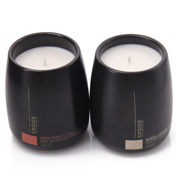 Wholesale/Supplier Mat Candle Holder No Glaze Candlestick Porcelain Custom Ceramic Candle Jars for Home Decor Wedding