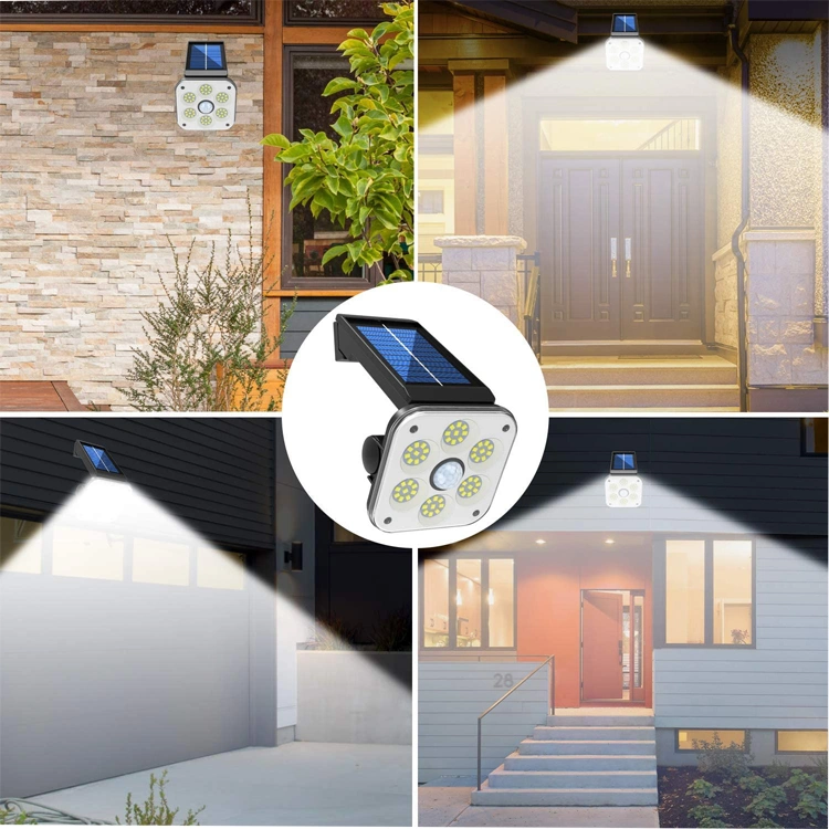 Goldmore11 LED de exterior Lámpara de jardín solar LED de 54 de movimiento PIR IP65 Resistente al agua para decorar tu jardín