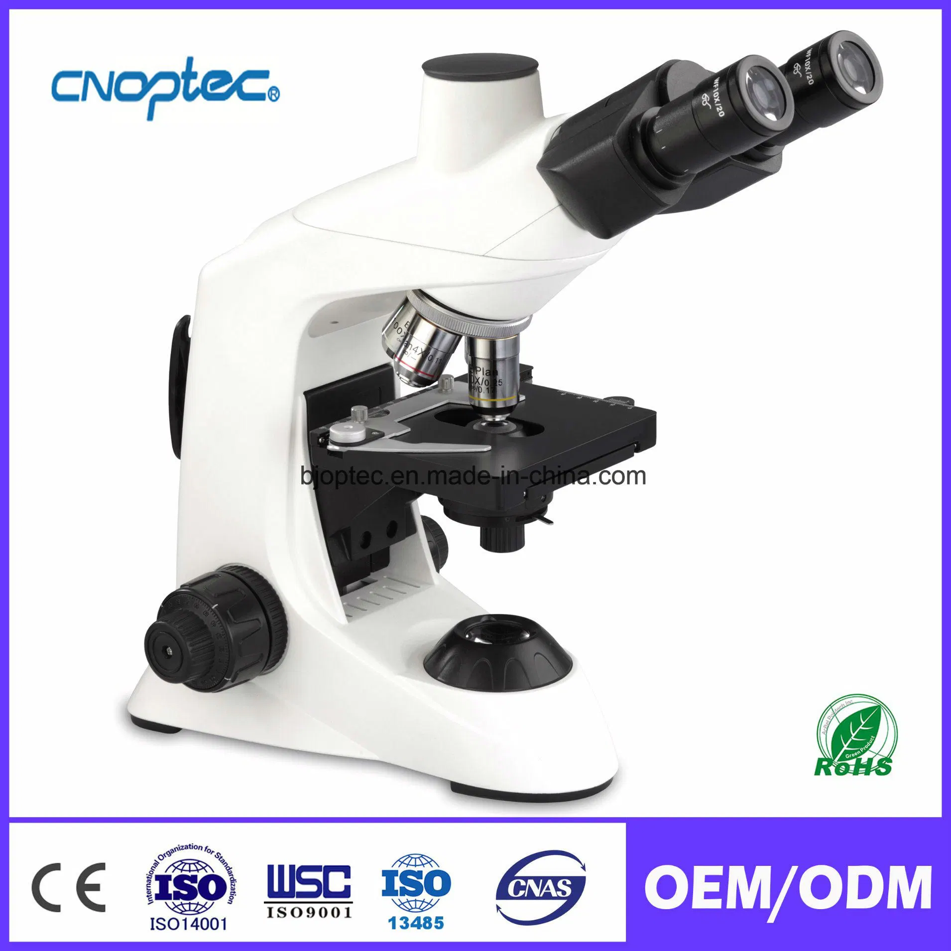 Digital Óptica Microscópio no utensílio de laboratório e descartáveis