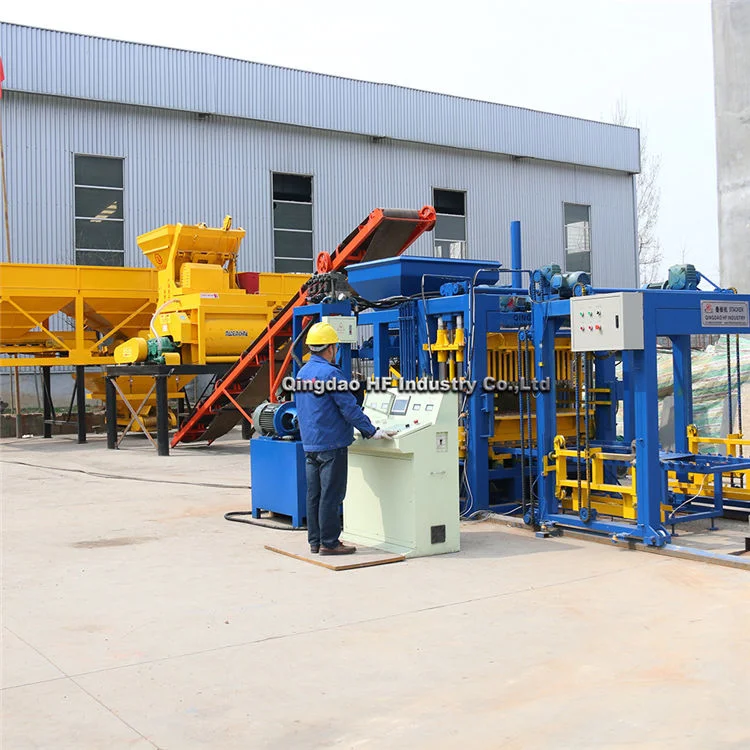 Qt5-15 High Production Line Automatic Concrete Cement Interlocking Hollow Brick for Sale in