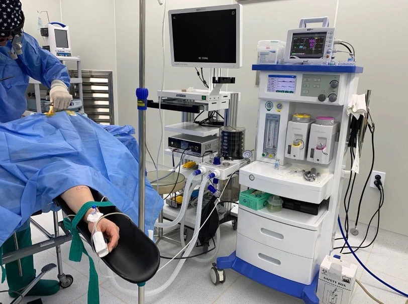 Uso Humano de la máquina de anestesia portátil con ventilador de alta calidad y precio barato máquina de anestesia