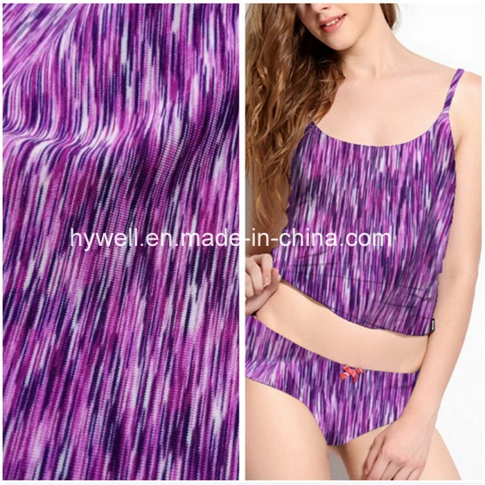 China Textile Knitting Lycra Yarn Dyed 4 Way Stretch Fabric
