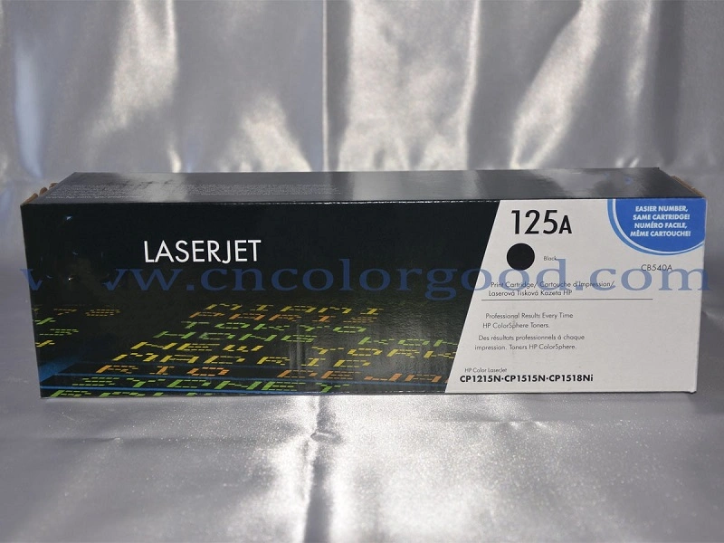 Original 125A Toner Cartridges CB540A/CB541A/CB542A/CB543A Color Laser Toner for HP Laserjet Printer Cp1215/1515/1518/Cm1312/Cm1512