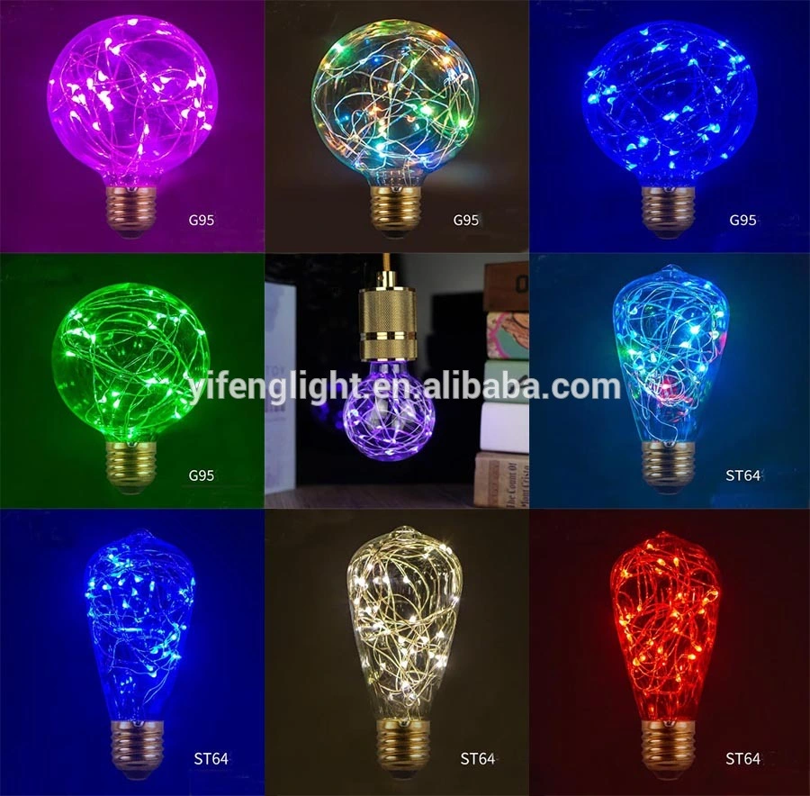 LED Christmas Lights Colorful Copper Wire String Lamp Party Decoration