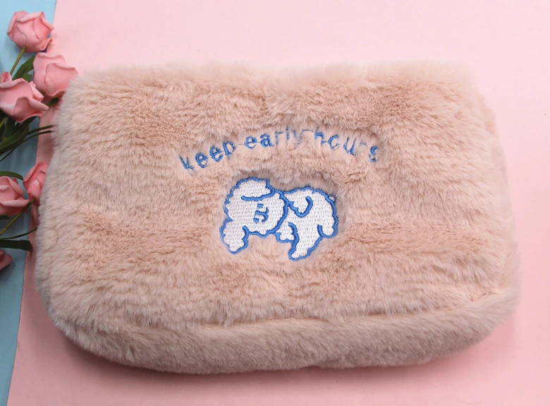 Nouveau simple et charmant sourire d'ours en peluche Ins nuages se laver les mains un sac de stockage Sac cosmétique