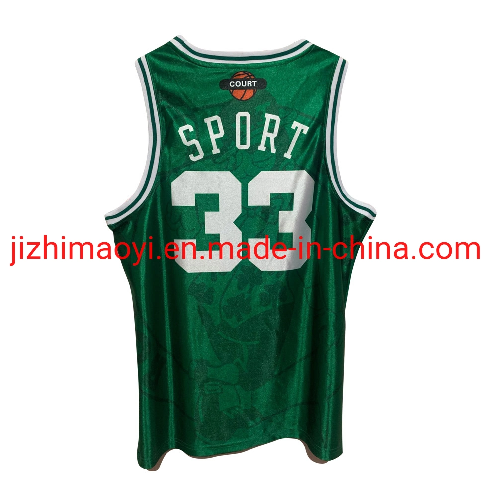 Mayorista Dropshipping 2022 N-Ba 4D impresión digital Hot Press Jersey Celtics 33 Shorts conjunto de baloncesto