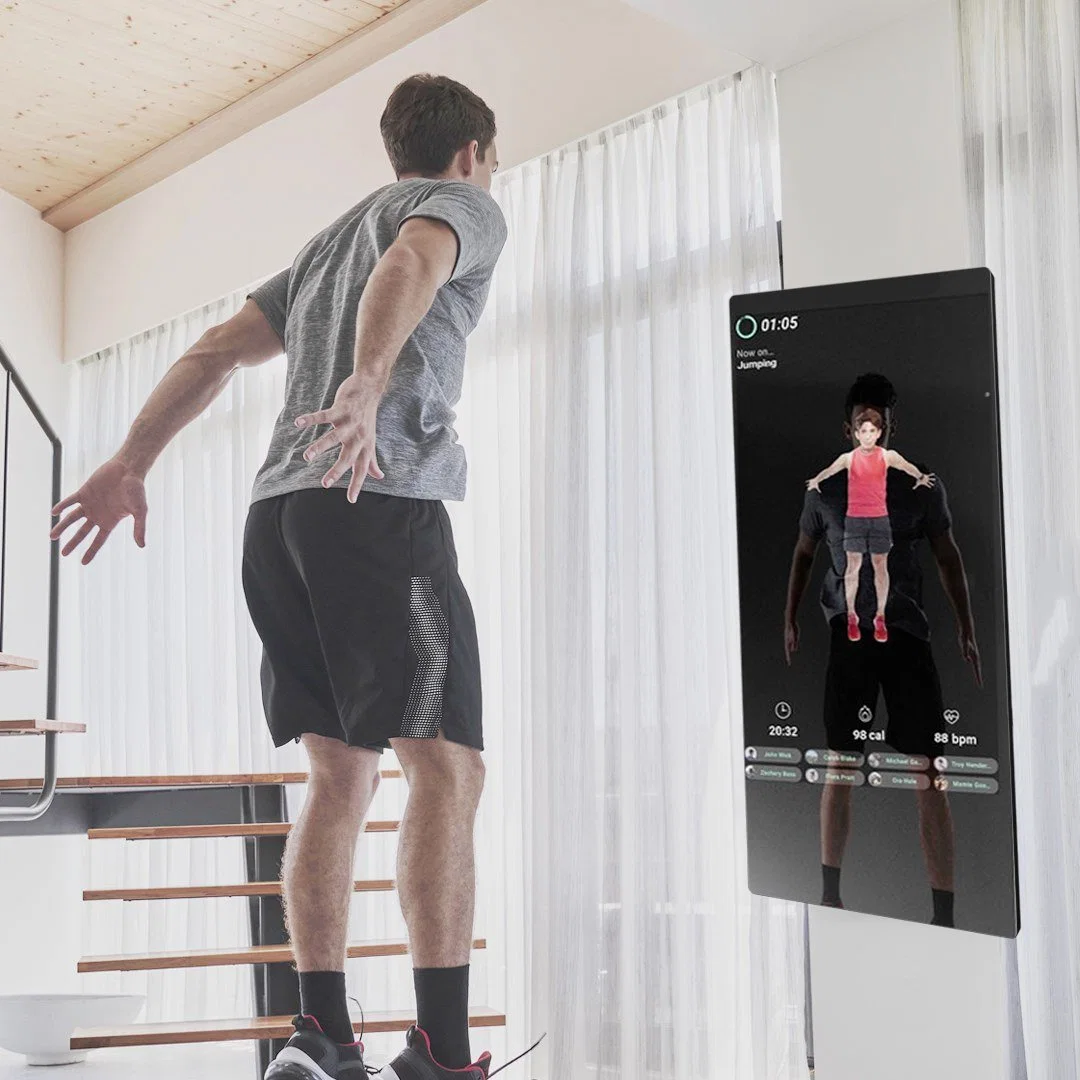 Smart Fitness Spiegel Magic Glass Spiegel für Smart Home Workout Fitness Fitnessstudio Yoga