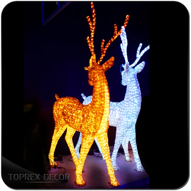 Motivo personalizável de qualidade iluminação Deer Christmas 3D Night Stuff Animal Luz LED