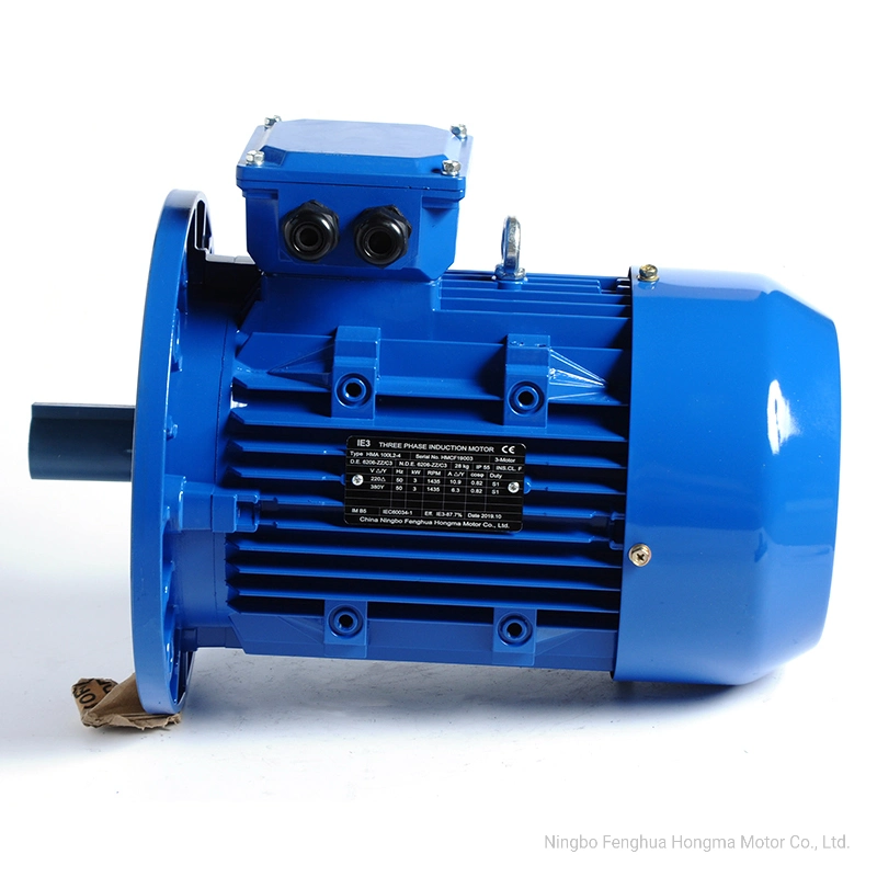 1hma-Ie1 (EFF2) Series Aluminum Housing Three Phase Asynchronous Electric Motor with 4pole-2.2kw/100L