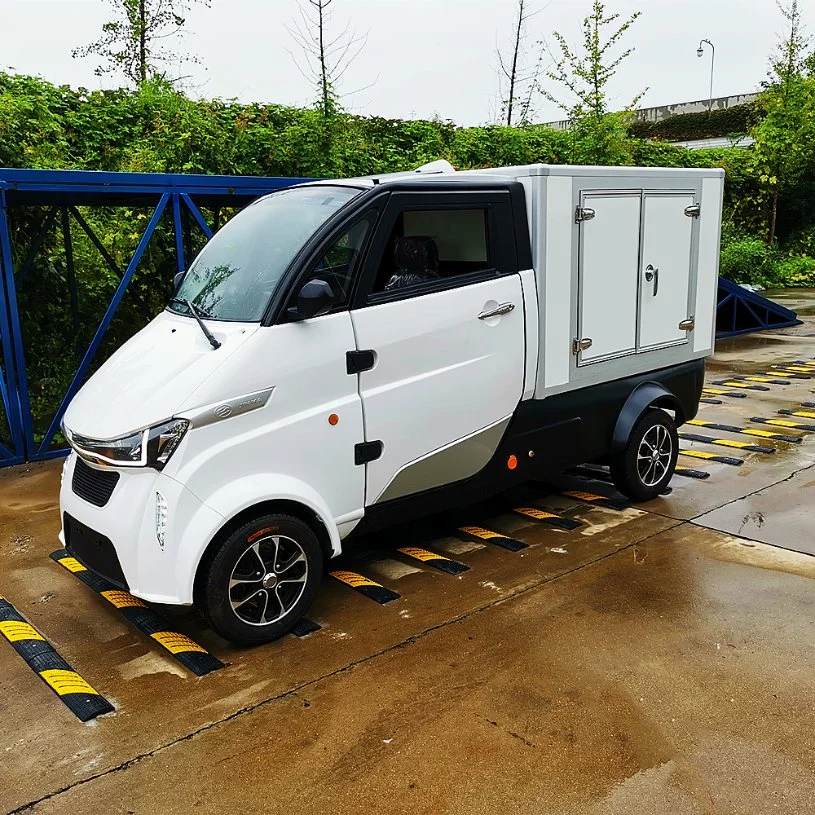 EEC Approval 4 Wheel Electric Food Van Vehicle for Delivery