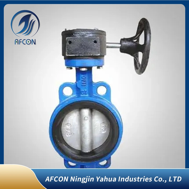 Steam High Temperature Cast Steel Triple Eccentric Industrial Manual Wafer Flange Butterfly Valve (manufacturer price)