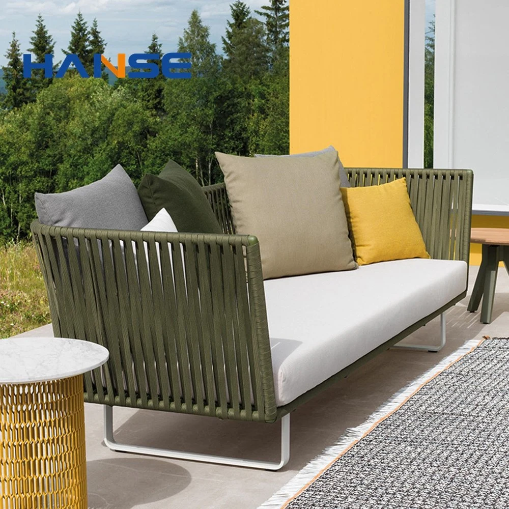 5 Sitzer Patio All Weather Wasserdicht Weißes Aluminium Sofa 4 PCS Gartenmöbel