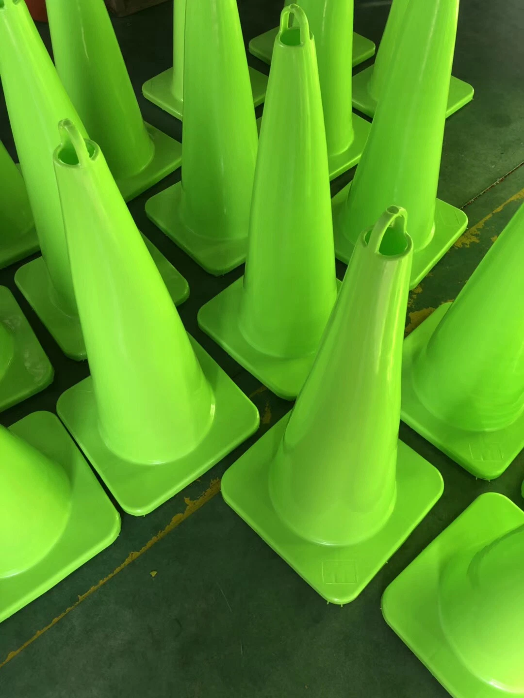 Fluorescent Yellow Green PVC Road Cone