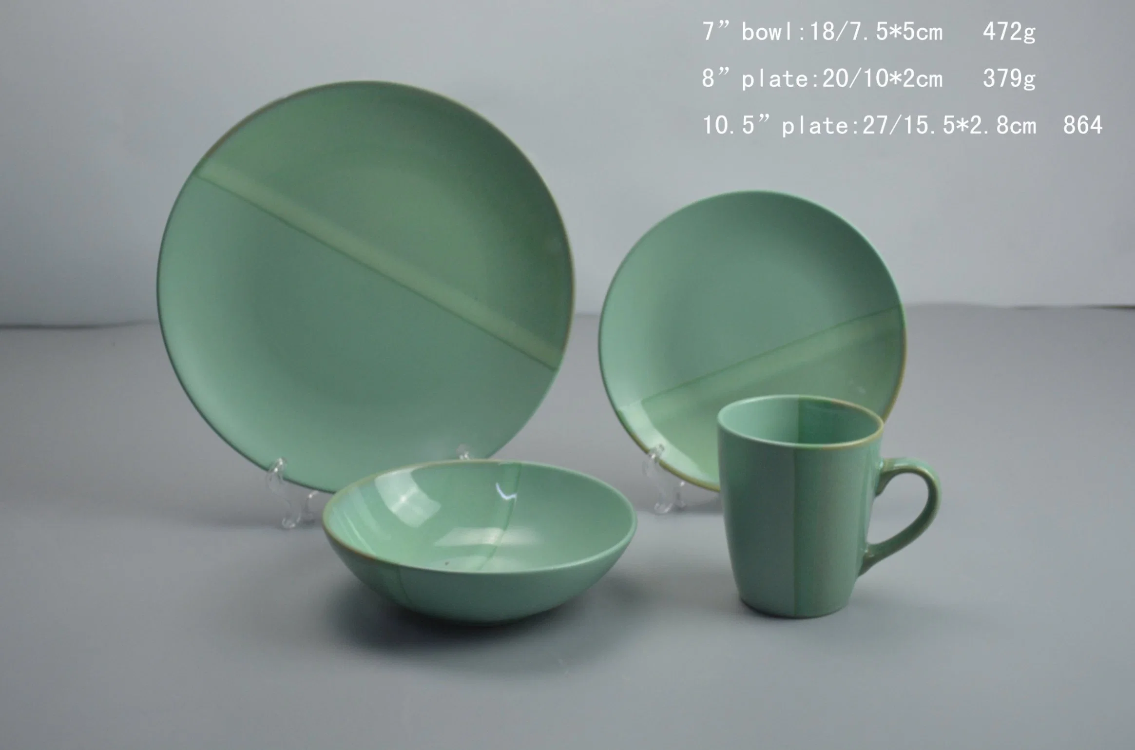 Hot Items Ceramic Dinner Set Kiln Change Porcelain with Color Glaze Tableware