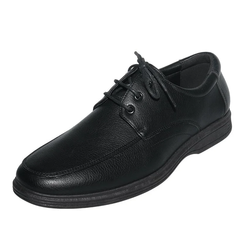 Adit Classic Leather Lace-up Casual Shoes Wholesale/Supplier Price Breathable Fashion Business Men Shoes